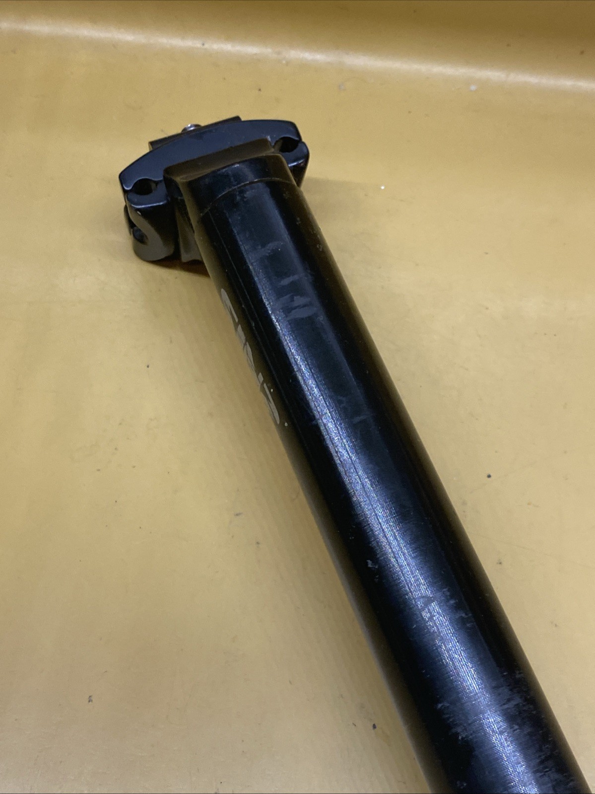 Black SINZ Aluminum 31.6mm x 340mm(Cut) Setback Seatpost