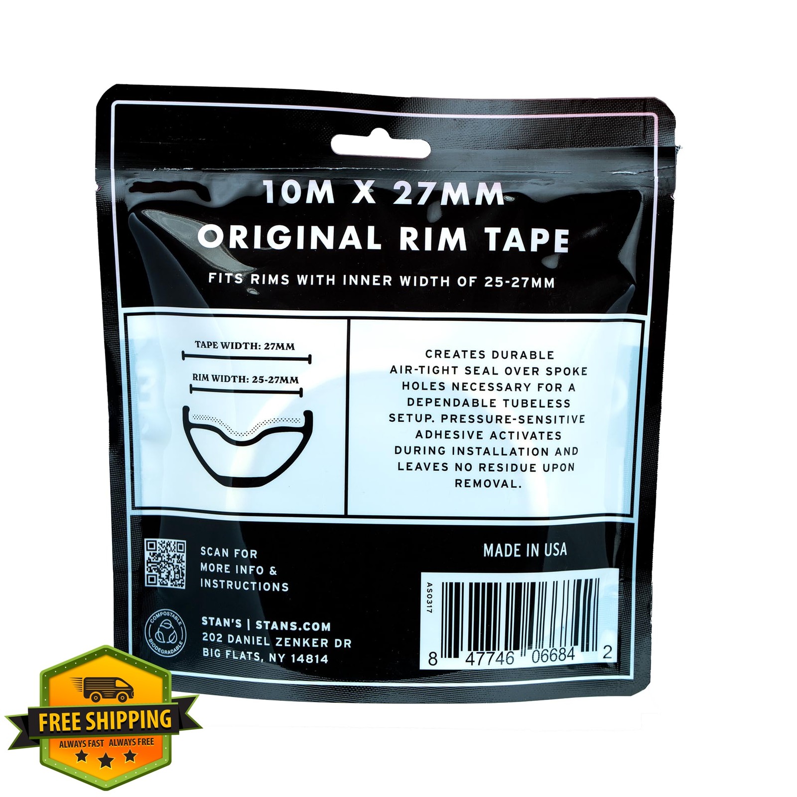 Stan’s NoTubes 27mm Rim Tape