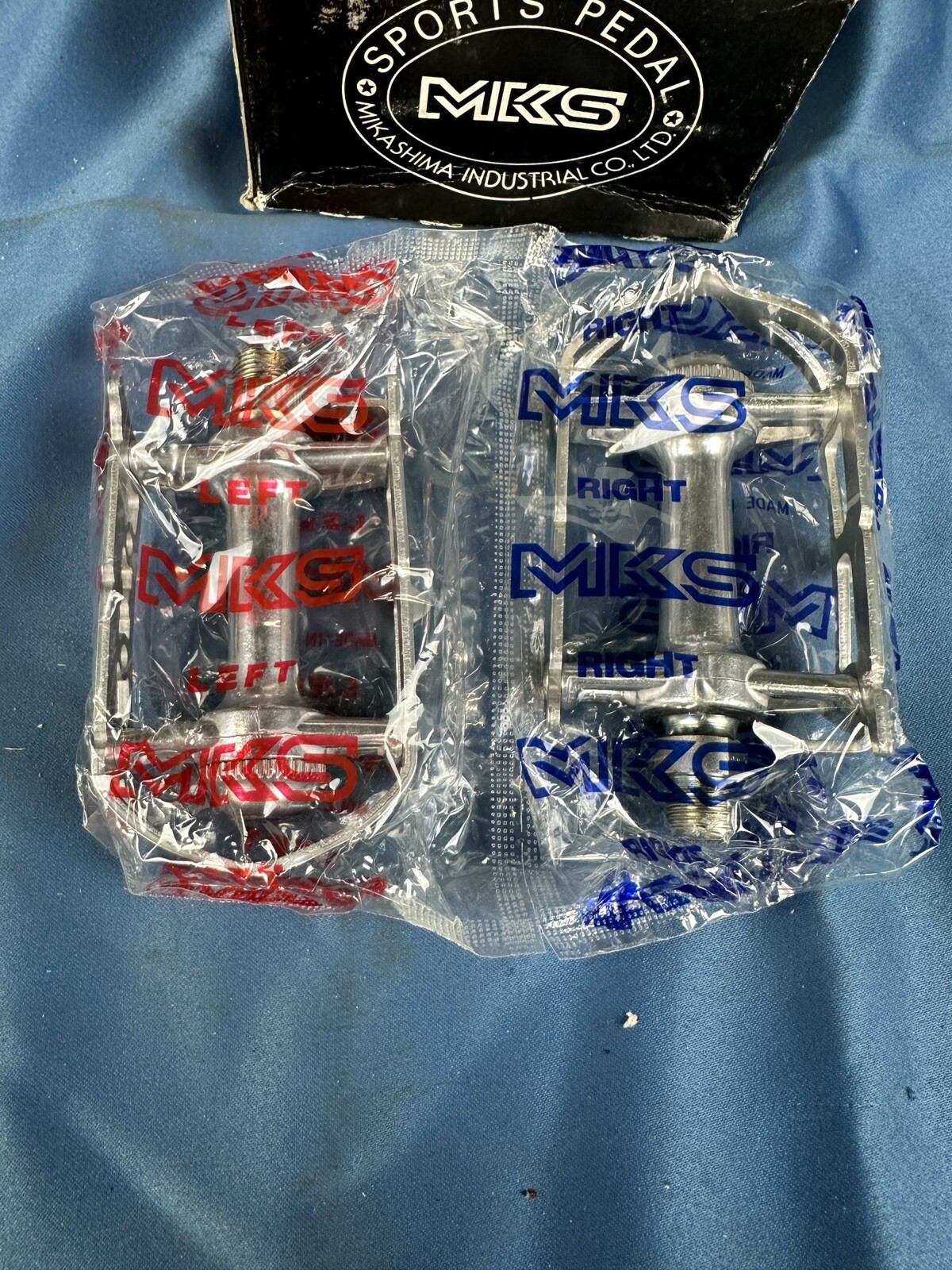 MKS Japan Sylvan Pedals Silver 9/16 Road Track Fixed Gear Tour Bicycle BMX NOS