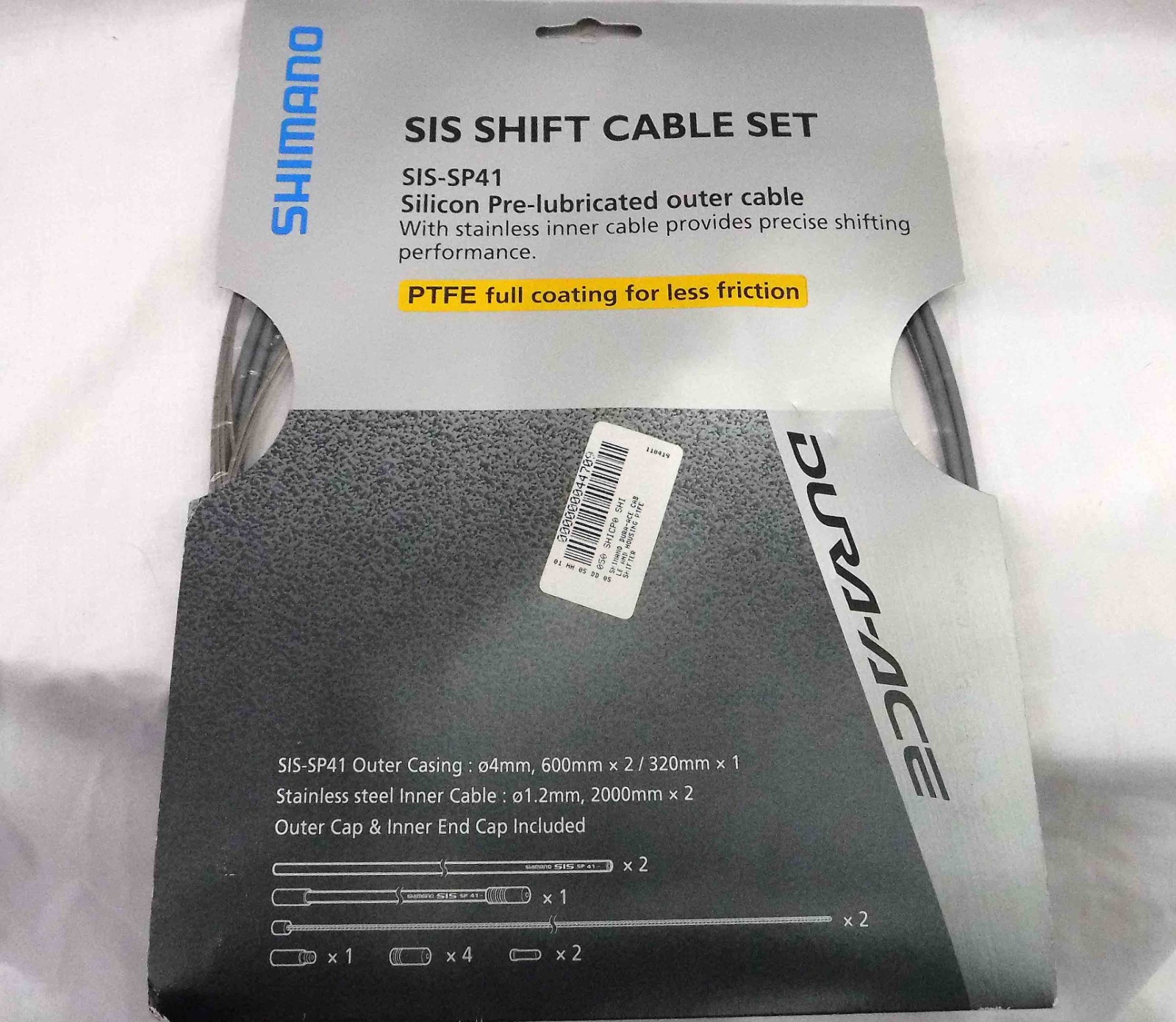 BRAND NEW, Shimano Dura-Ace SP41 Polymer-Coated Derailleur Cable Set