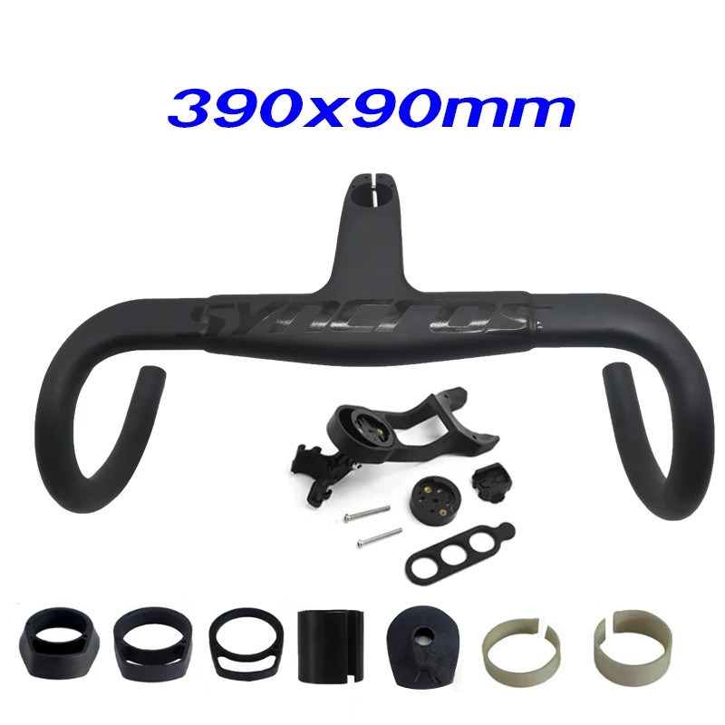 Carbon Road Bicycle Integrated Handlebar 31.8mm 28.6mm 390-430mm Drop Handelbars