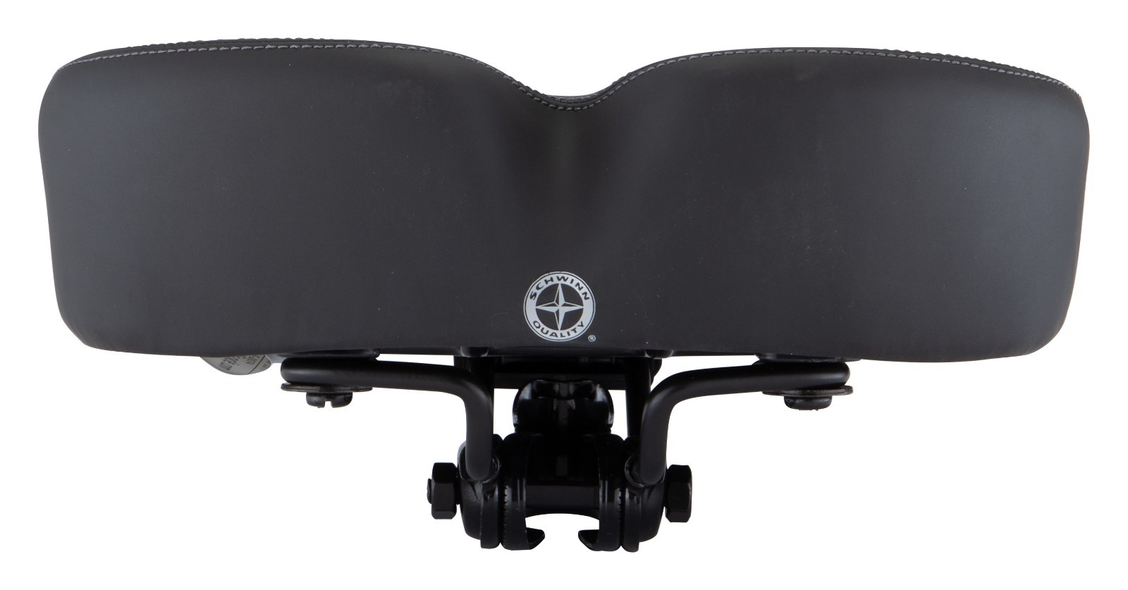 Schwinn Cruise Noseless Bicycle Saddle Black Wide Cushion Foam Comfort Bike Seat