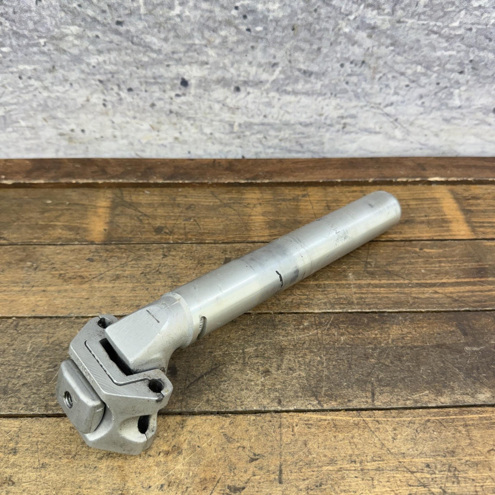 Vintage SR Sakae CR Seatpost 27.2mm Silver Alloy Japan K-86 320g Road MTB 1986