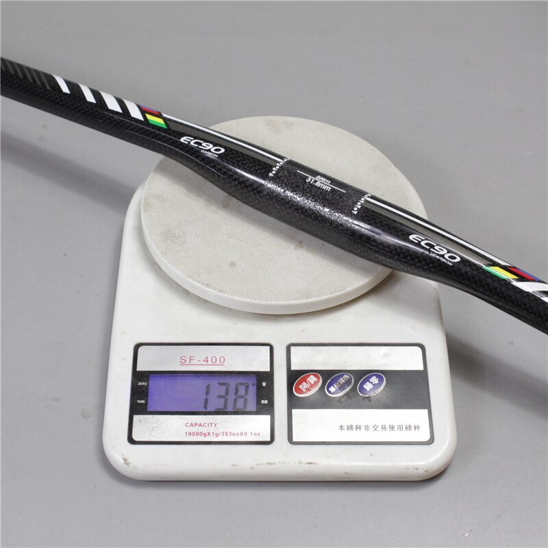 Full Carbon Fiber mtb Bike Handlebar Bicycle Flat Riser Bar 31.8mm 120g Glossy