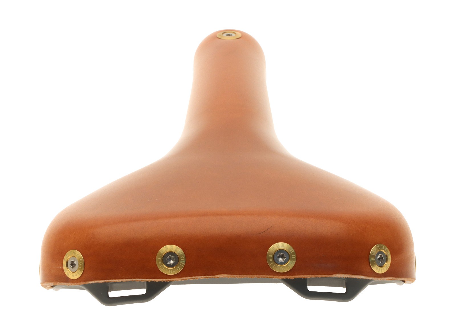 Gilles Berthoud Vars Saddle Titanium Rails Hard Leather Cover Natural NEW NOS