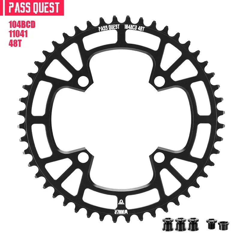 MTB Bicycle Round 104BCD Chainring 32T/34T/36T/38T/40T/42T/44T/46T/48T Plate