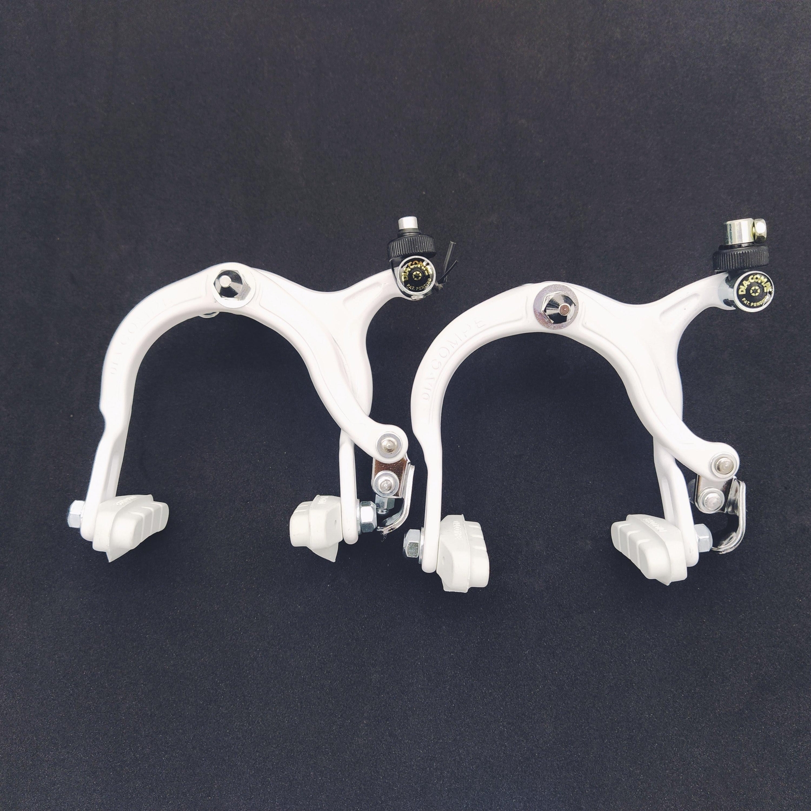 Dia-Compe 883 WHITE Front and Rear Set BMX Old school bicycle brake calipers