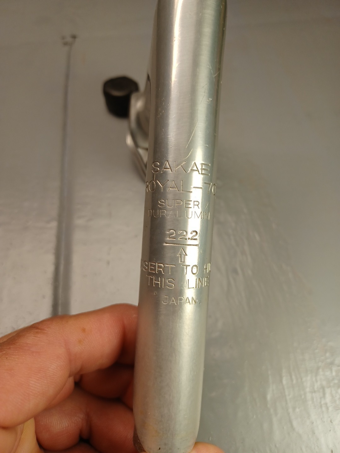 Sakae Royal-70 Super Duralumin 22.2mm Quill Stem 25.4mm Clamp Orig SR Wedge