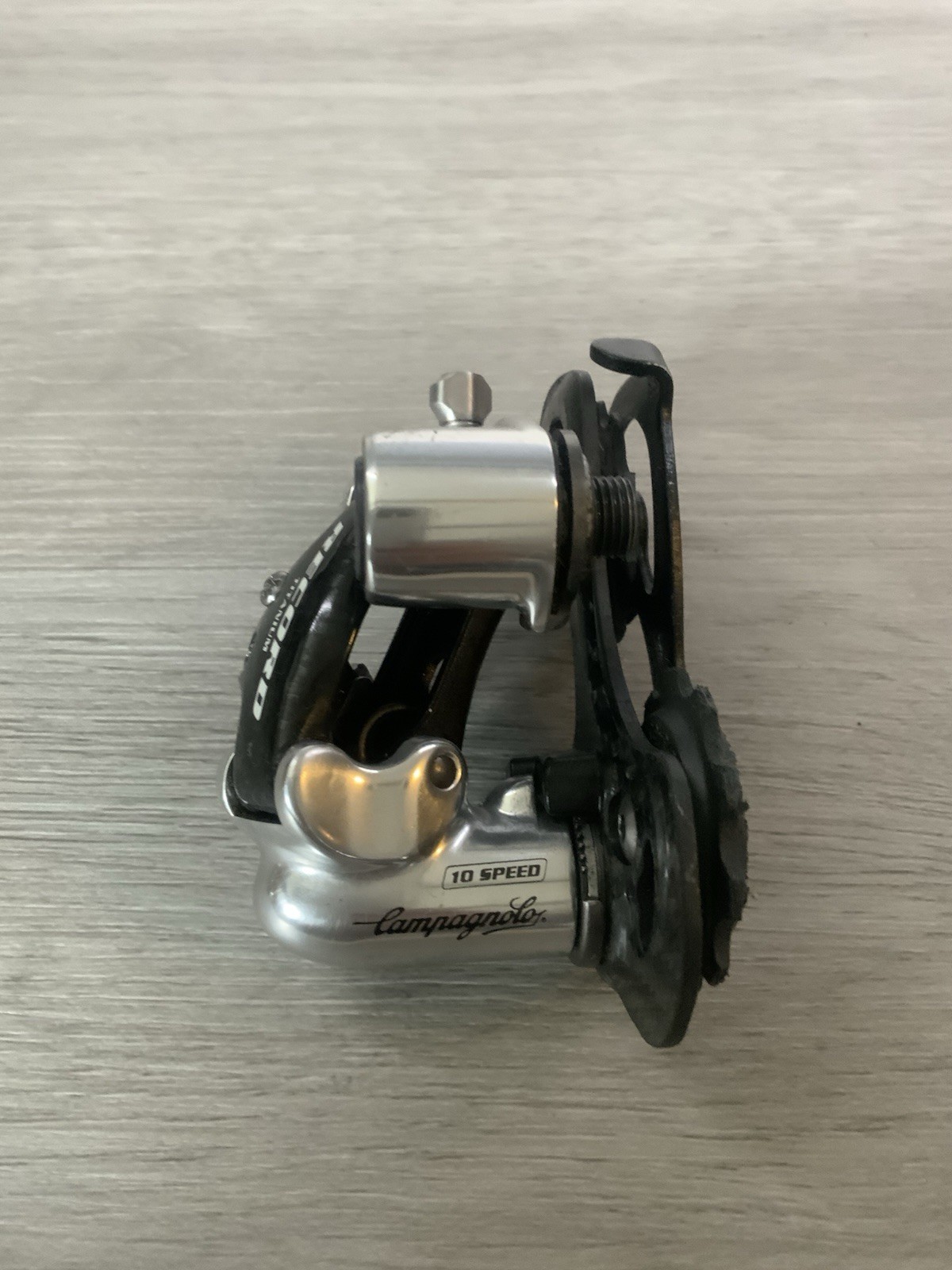 CAMPAGNOLO RECORD TITANIUM REAR DERAILLEUR CARBON TITANIUM 10 OR 9 SPEED