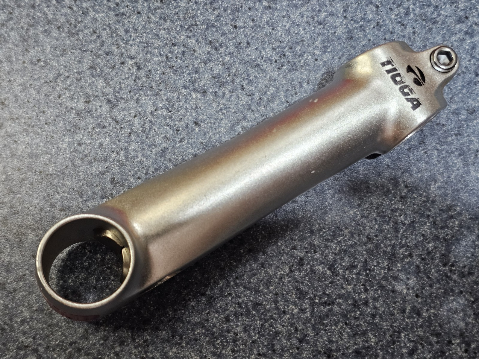 Tioga Alchemy Forged Aluminum Stem 135mm 1-1/8” 25.4mm Silver Vintage 90’s MTB