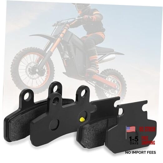 Front & Rear Brake Pads Set for Tuttio Soleil 01 Electric Dirt Bike, Wear