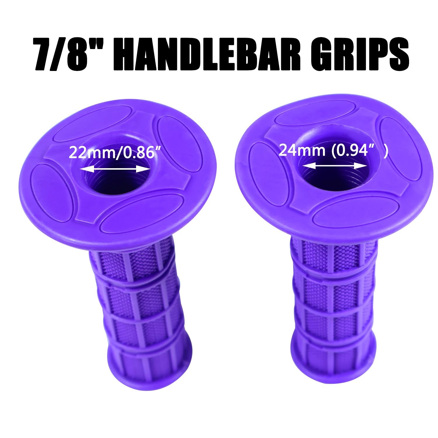 Universal Purple 7/8″ Handlebar Grips for 50125cc Dirt Pit Bike ATV Quad