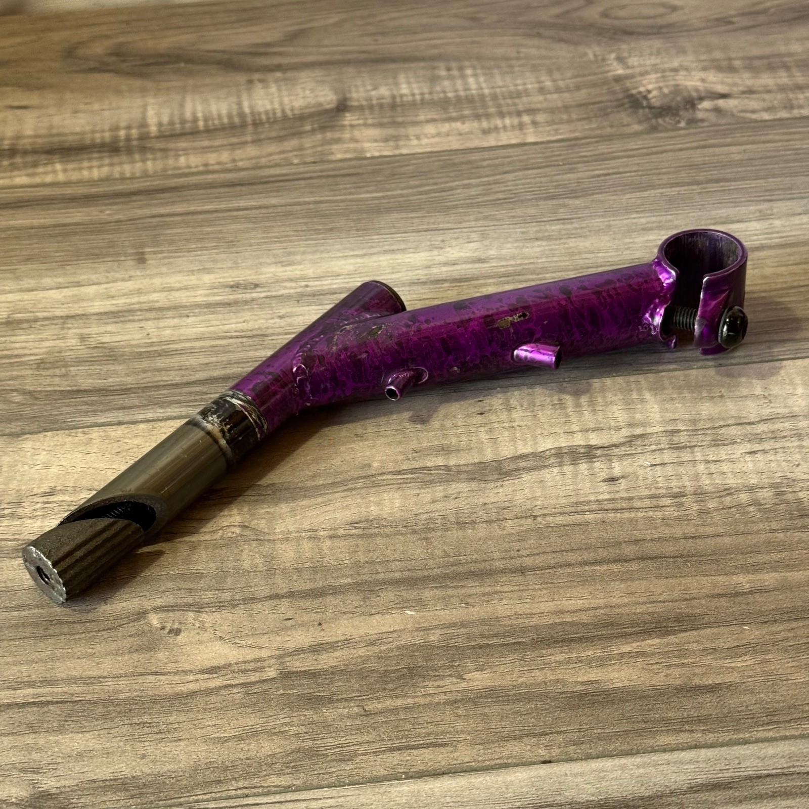 1993 1-Inch Quill Stem Dirt Drop High Rise 50 Degree 150mm 25.4 Purple Splatter