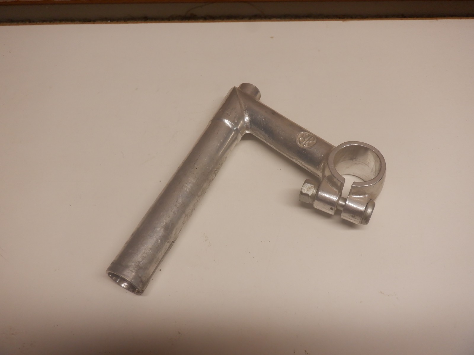 Vintage BF Belleri Francoi Stem -9 cm -22.0 -25.0 clamp -Silver -NOS «Take off»