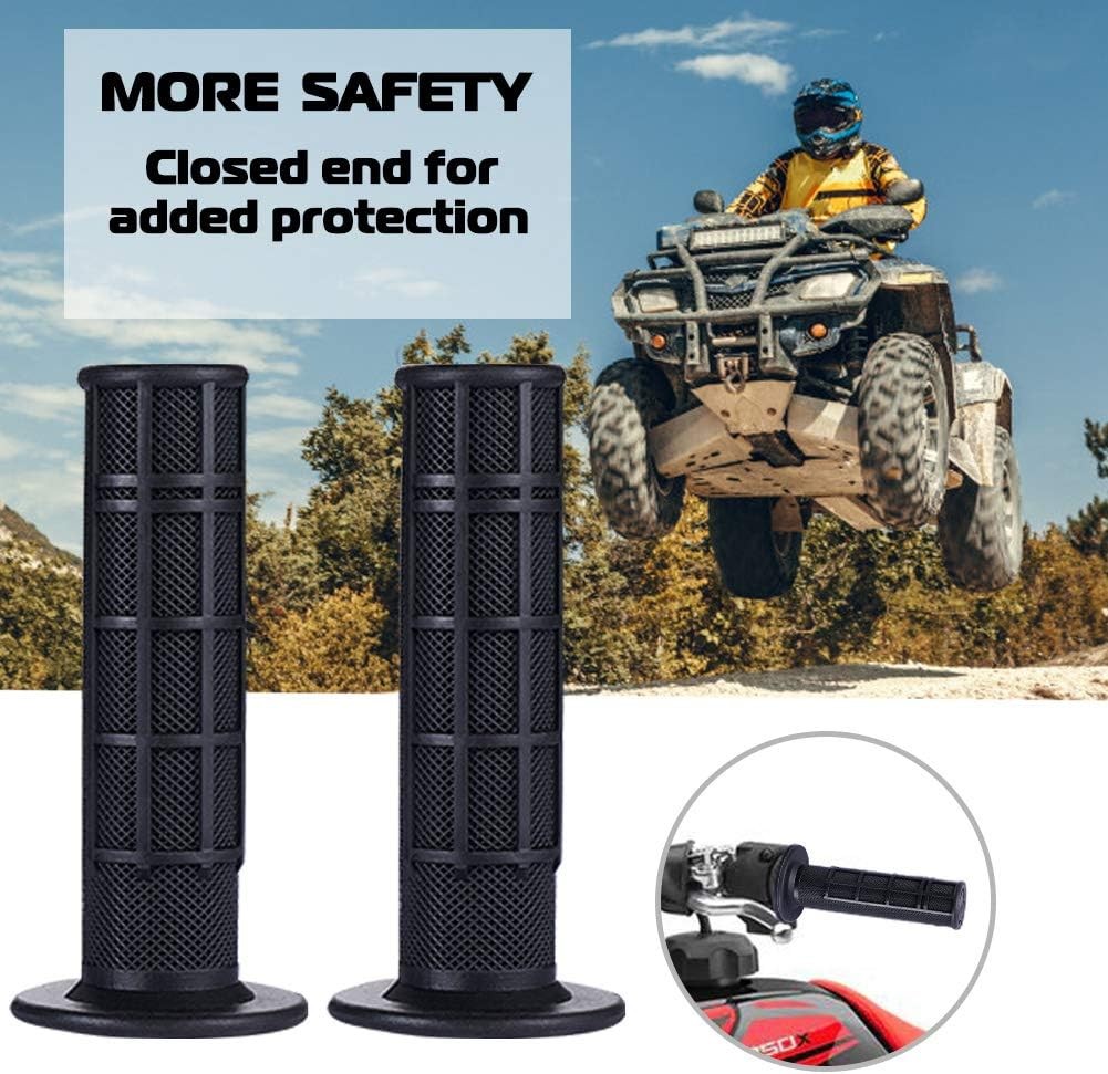 7/8» Universal ATV Handlebar Grips Soft Rubber Motorcycle 4 Wheeler 4 Colors