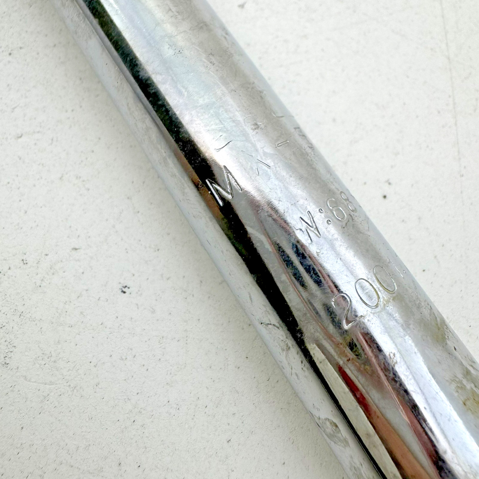 Vintage MX-52 BMX Handlebar Steel 22.2 Clamp Chrome Silver Old School B03