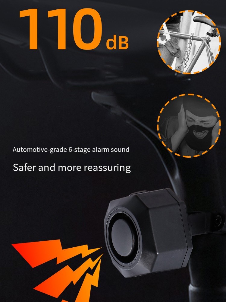 Anti-Theft Device for Bicycle E-Bike Scooter With 3 Volume Levels 7 Sensitivity