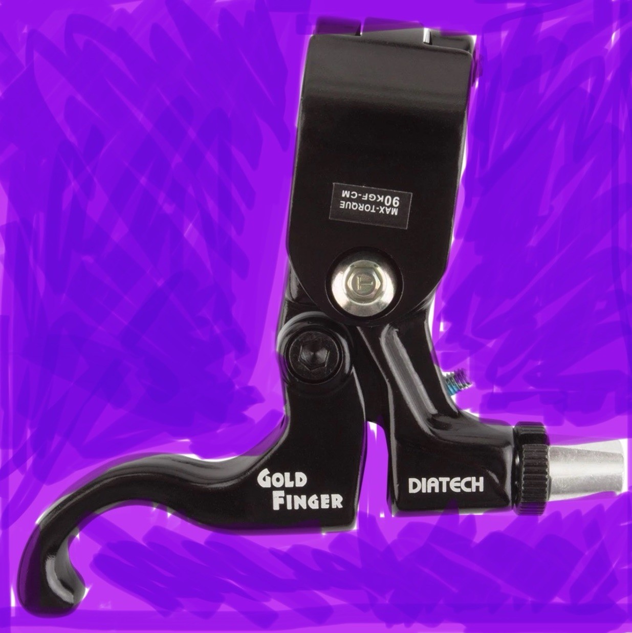 NOS DiaTech by DIA COMPE 99DS Black GOLD FINGER Brake Lever RIGHT HAND w/SPACERS