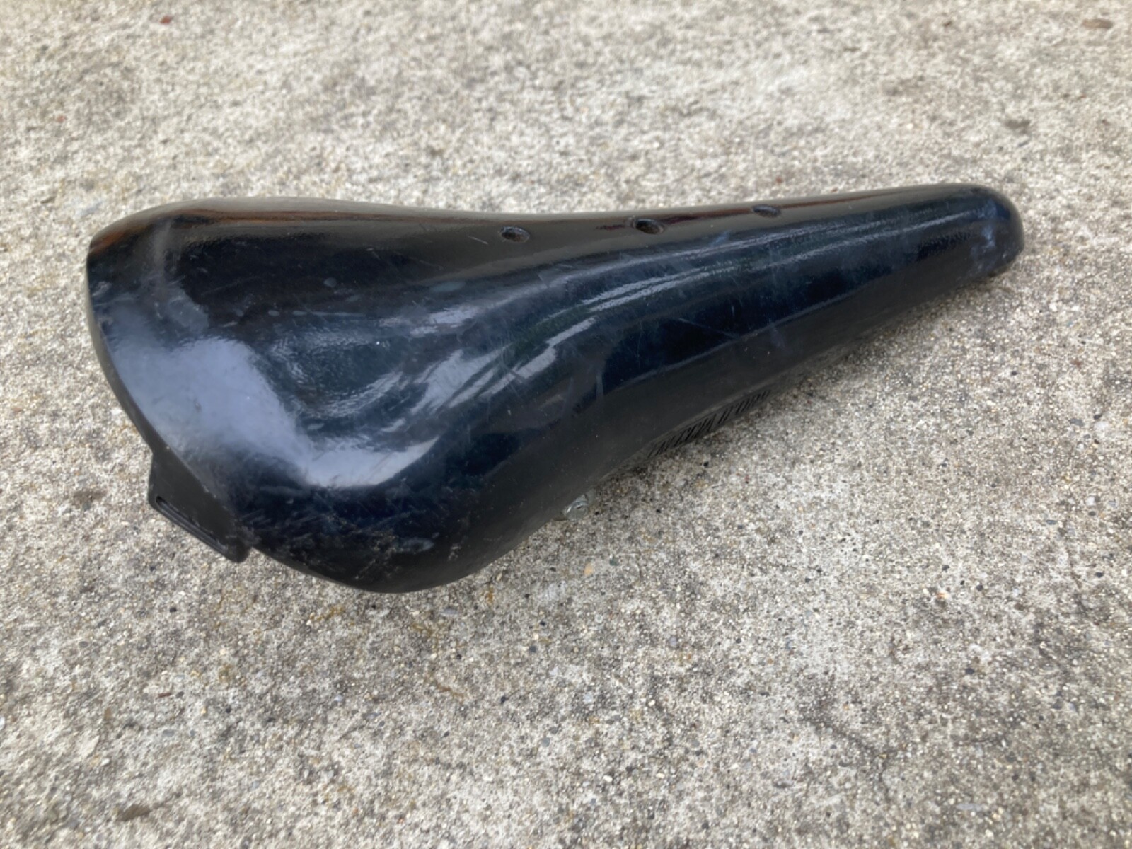 Freccia D’oro Black Road Eroica Plastic Racing Saddle Vintage 70’s Steel