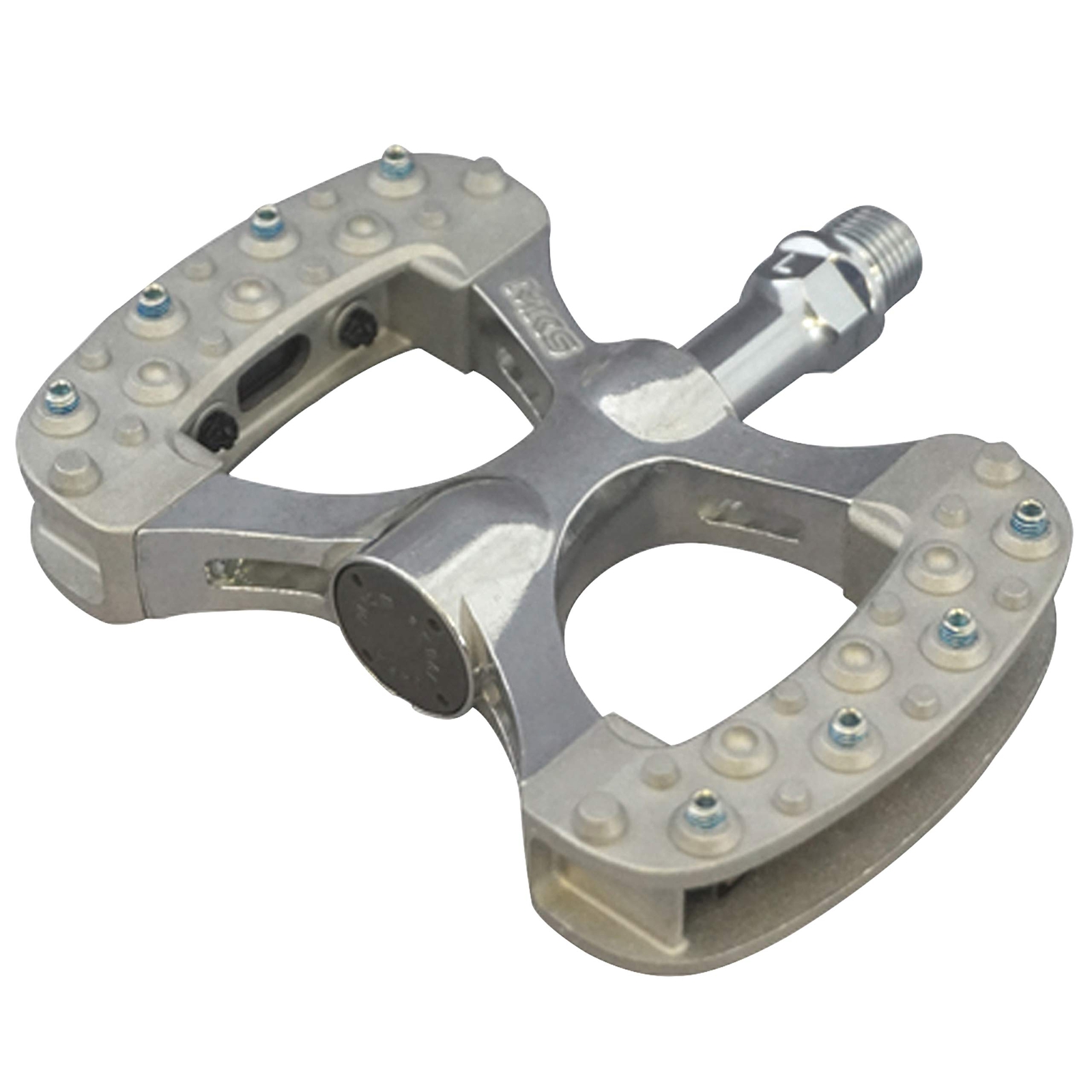 Mikasima (MKS) Pedal GAMMA Silver left and right set Aluminum 450g ‎112116 NEW