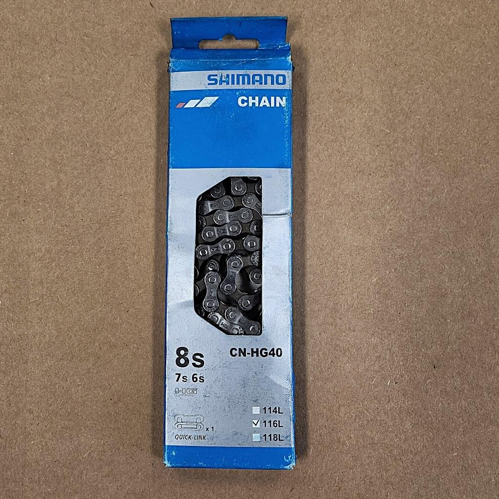 Shimano CN-HG40 6/7/8-Speed 116-Links Chain for 18/21/24-Speed MTB / Road Bike