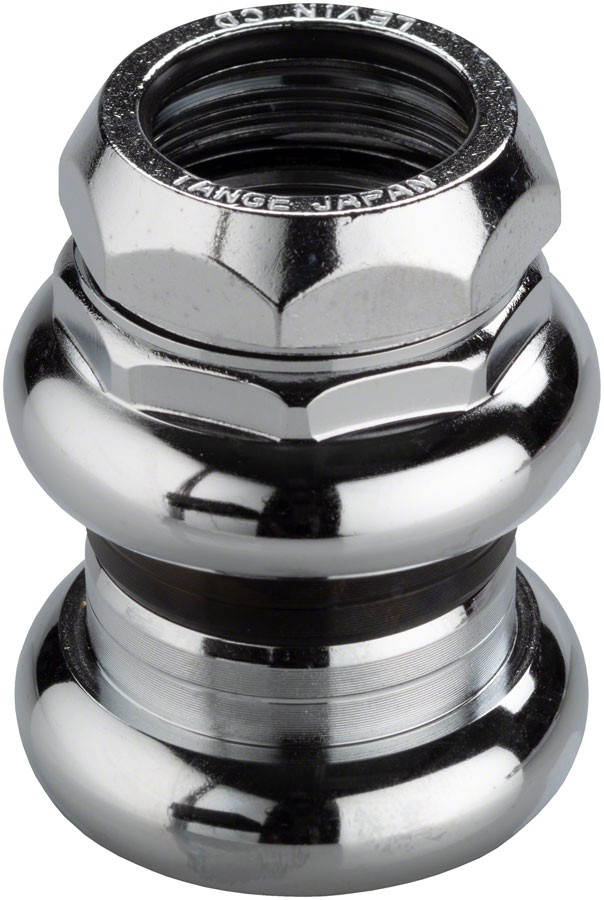 Tange-Seiki Levin CDS 1″ Threaded Headset: 26.4mm Crown Race Chrome