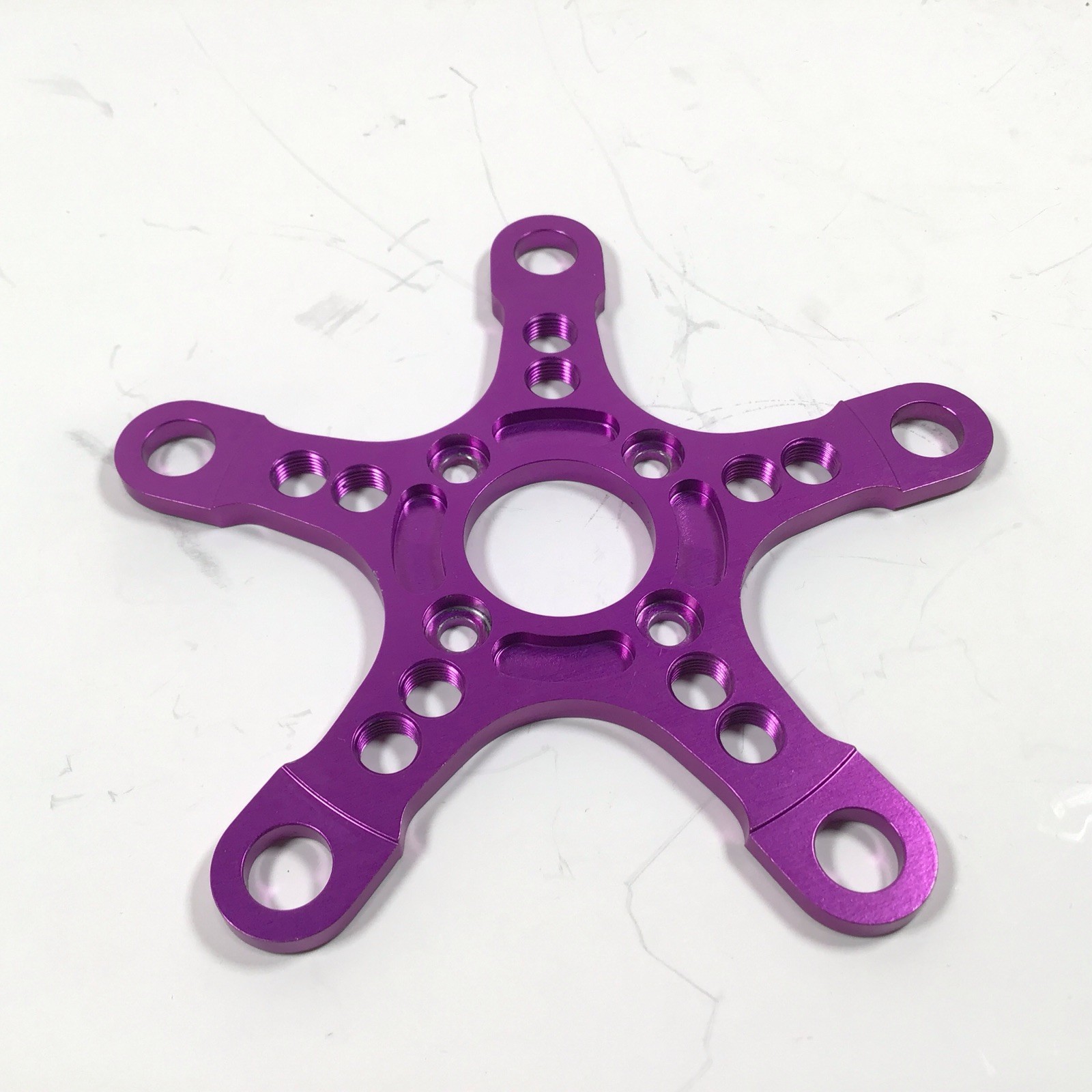 Adventure Components AC Crank Spider 5-Bolt 74/110mm 3DV Purple NOS Vintage MTB