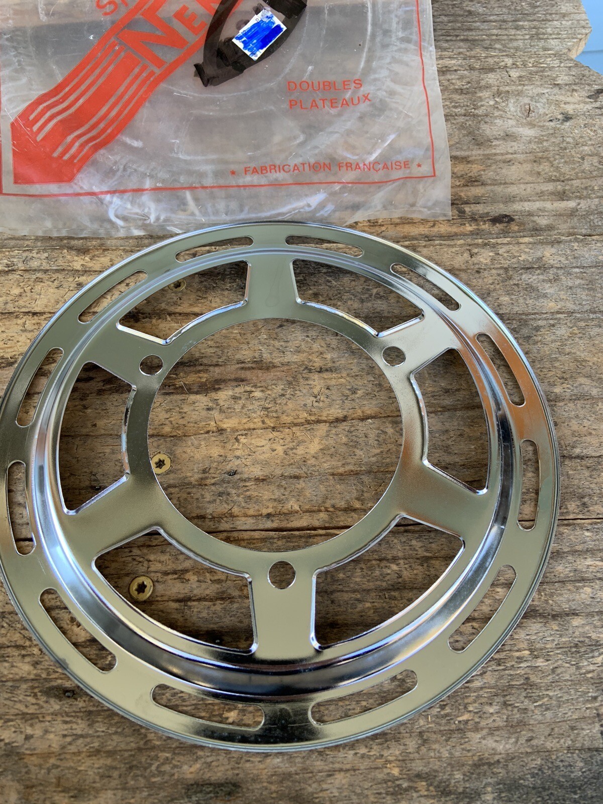 NOS Chrome Nervar Deep Dish 52t Chain Ring Protector,Guard Road Bike Tour-France