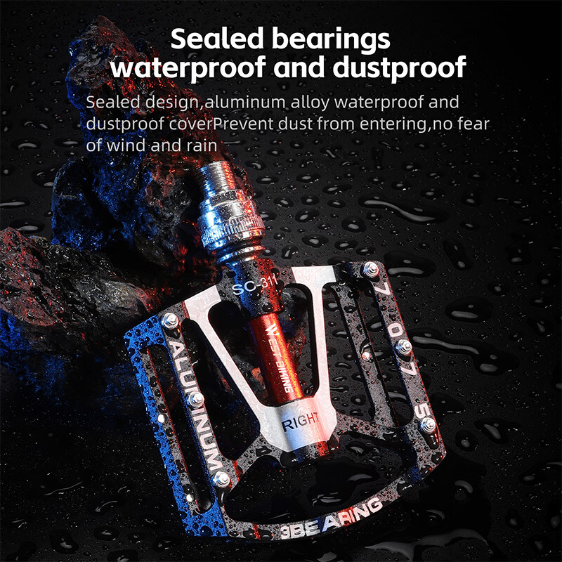 WEST BIKING Quick Release Bicycle Pedals 3 Sealed Bearing Bike Pedals a Pair