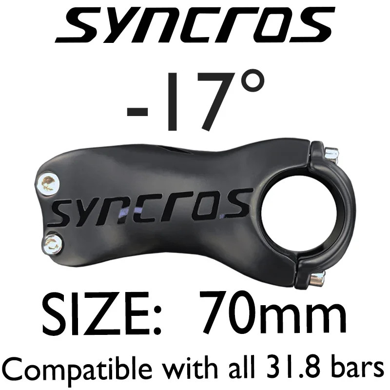 MTB Mountain/Road Bike Stem Angle 6/17 Degree 60-120mm Carbon Stem 28.6mm