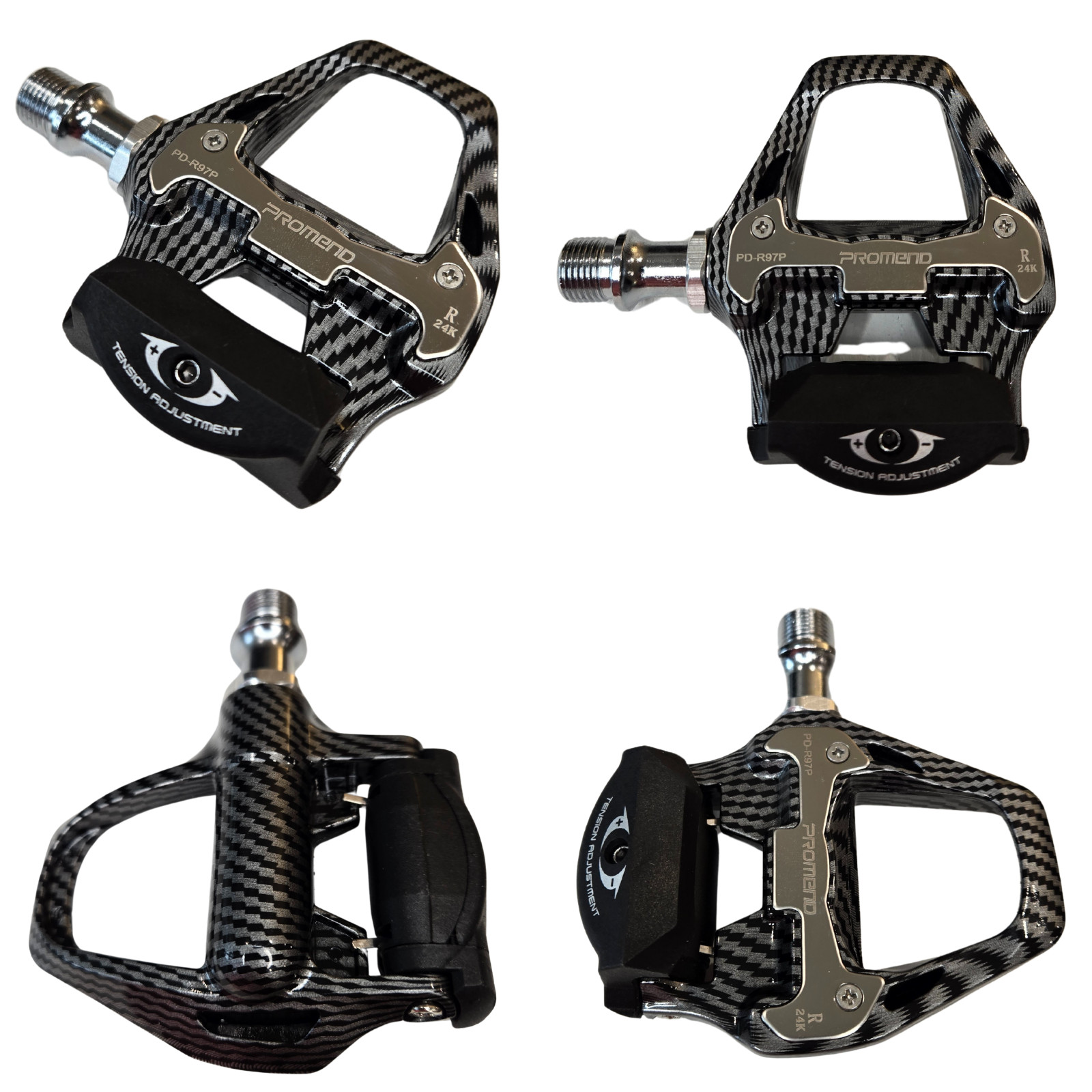 Bicycle Clipless Pedals 9/16 Clip SPD SL MTB Road Bike Sealed Bearing Cleats