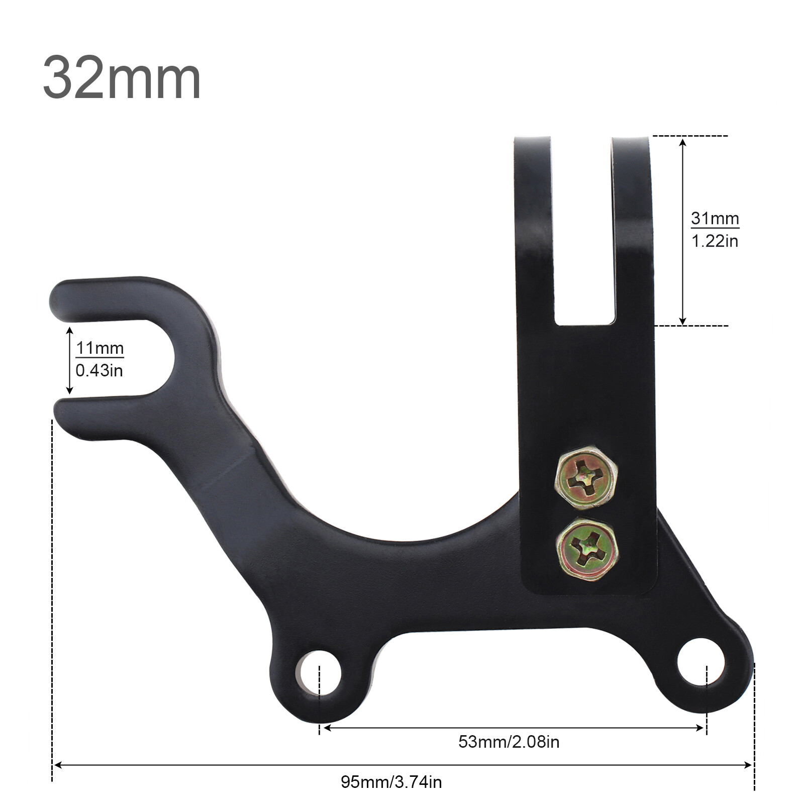 2X Bike Disc Brake Bracket Adapter Mountain Bicycle Frame Conversion Holder Kit