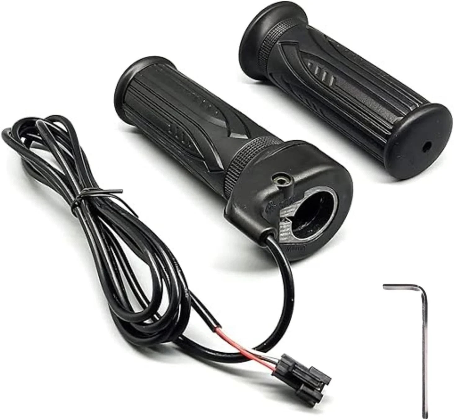 Ebike Full Twist Throttle 12V-72V, 3 Pin SM Connector Ebike Throttle with 71″