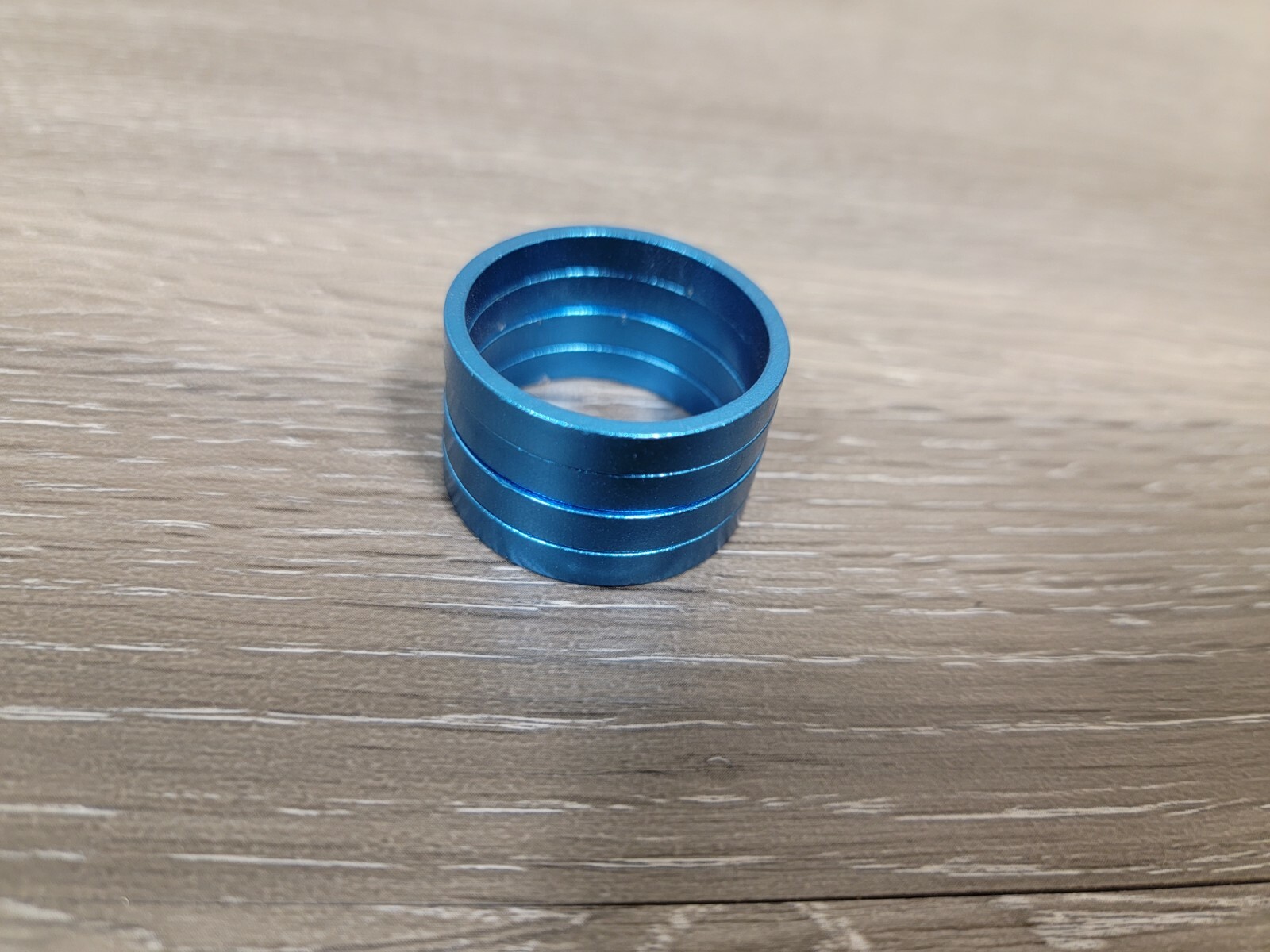 Anodized Blue Bike Headset Stem Spacers Lot 5mm X 4 = 20mm 1 1/8 inch