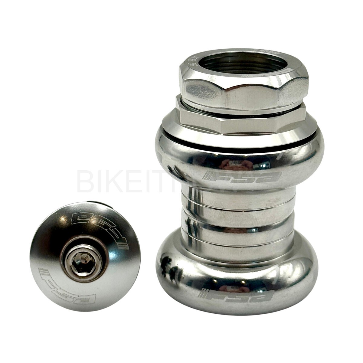 Fsa Duron X 1″ Threaded Headset Sealed Bearings 22.4/26.4mm Silver w/top cap