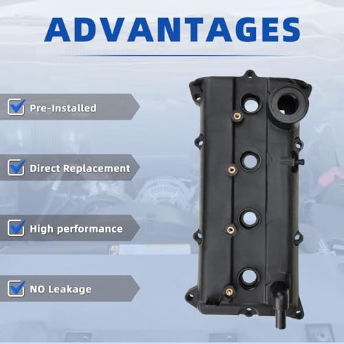 Engine Valve Cover Kit Gaskets, Spark Plug Tube Seals Set, Oil Filler 004-003