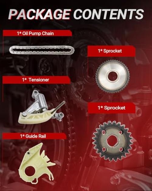 11417605366 Oil Pump Drive Chain Kit (5pcs) Compatible with 228, 528i, 428i 320i
