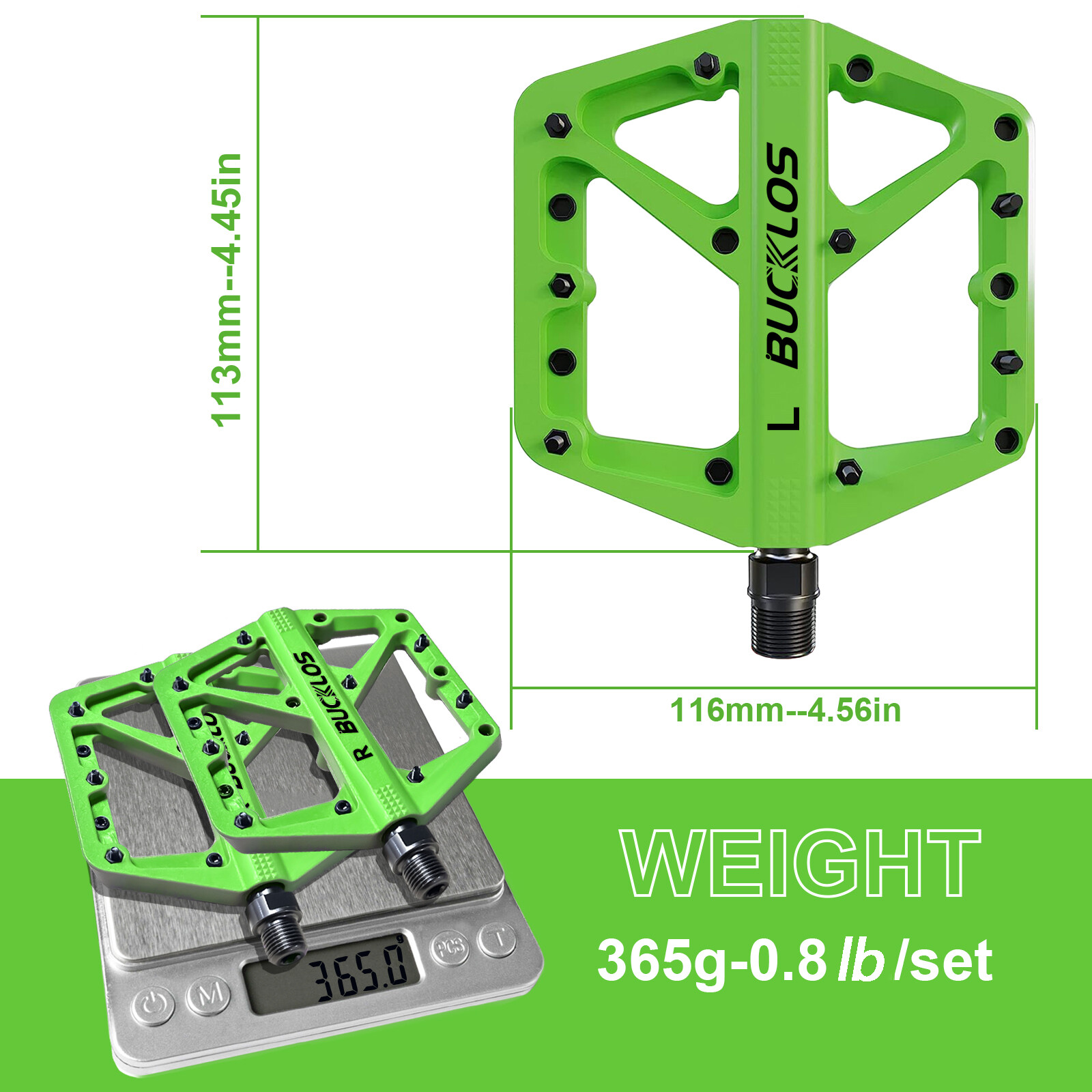 MTB BIKE PLATFORM PEDALS SEALED BEARING NYLON BICYCLE ROAD CYCLING WIDE PEDALS