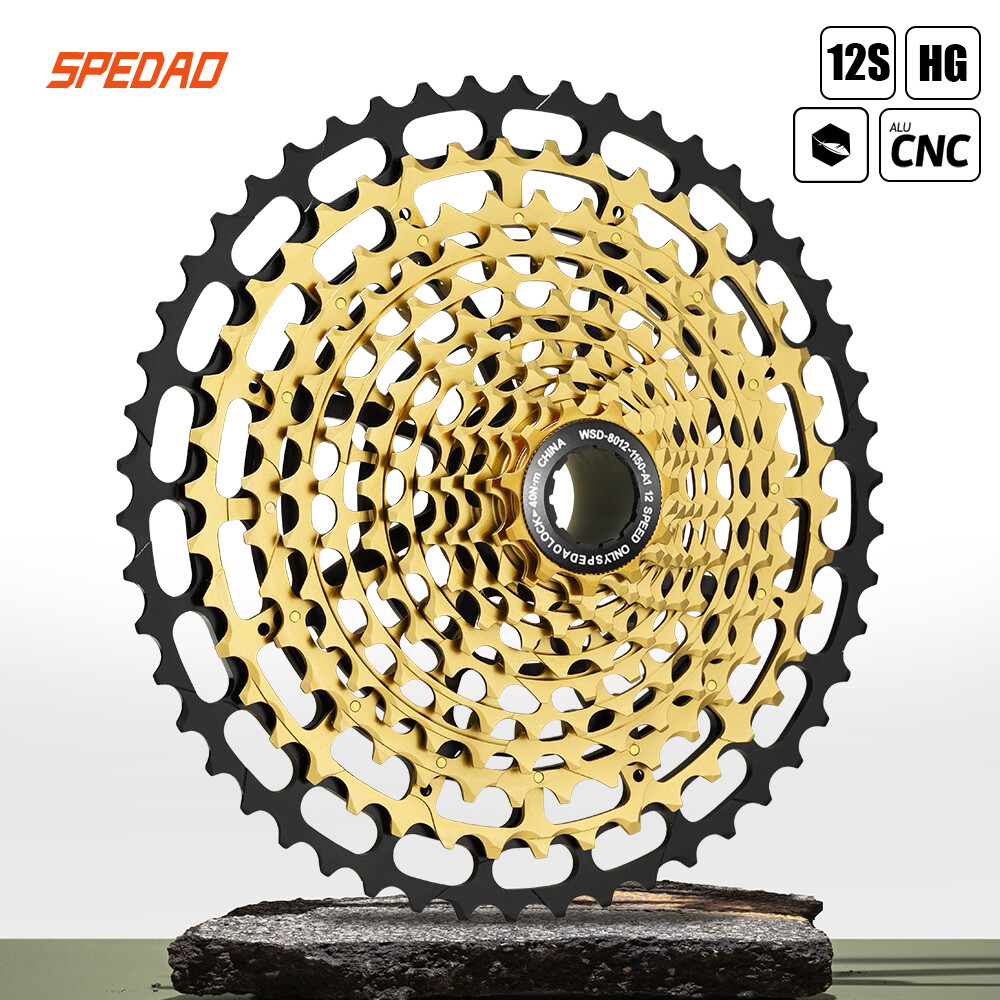 12 Speed MTB Freewheel 11-50T Mountain Bike Cassette CNC Gold For Shimano HG