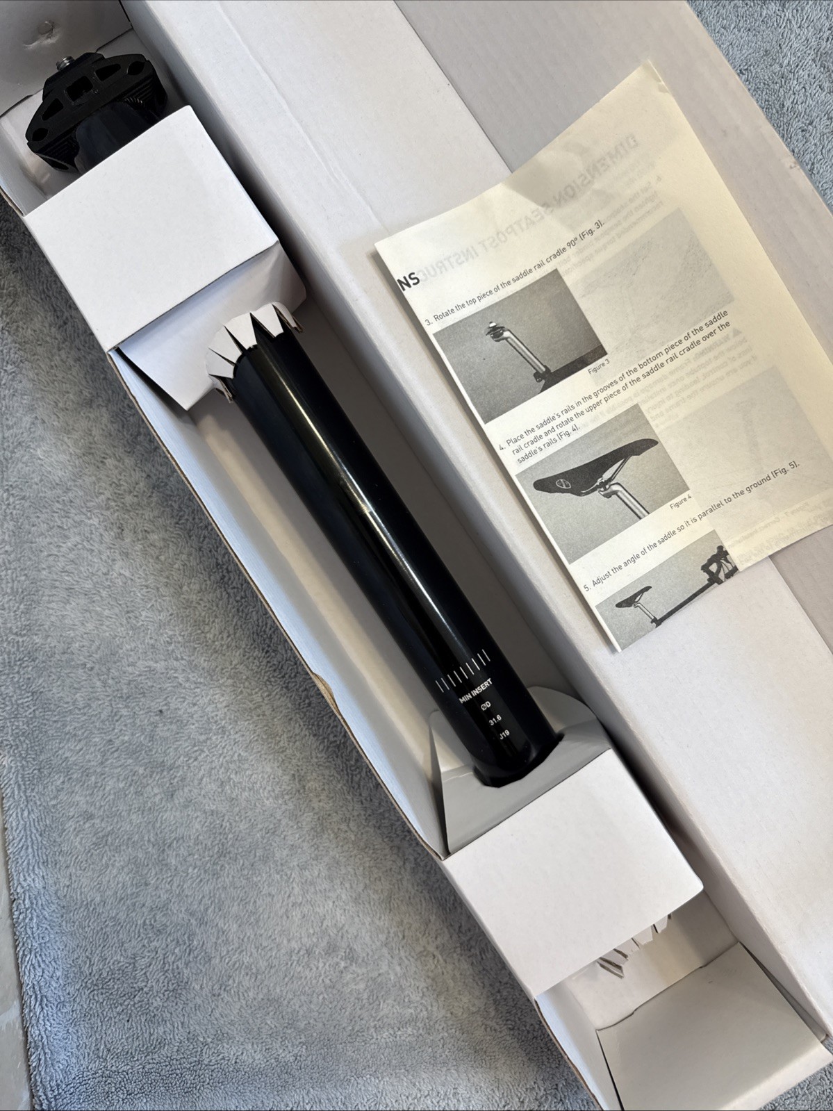 Dimension 1-Bolt Seatpost 31.6mm 350mm 20mm Offset Black [caw]