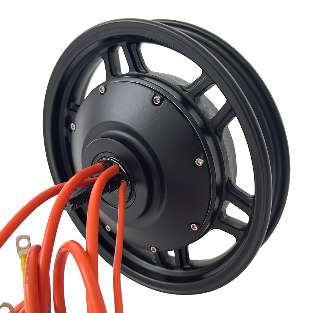14 Inch 48V 60V 72V Dual Hall Vacuum In-Wheel Hub Motor For Electric Motorbike