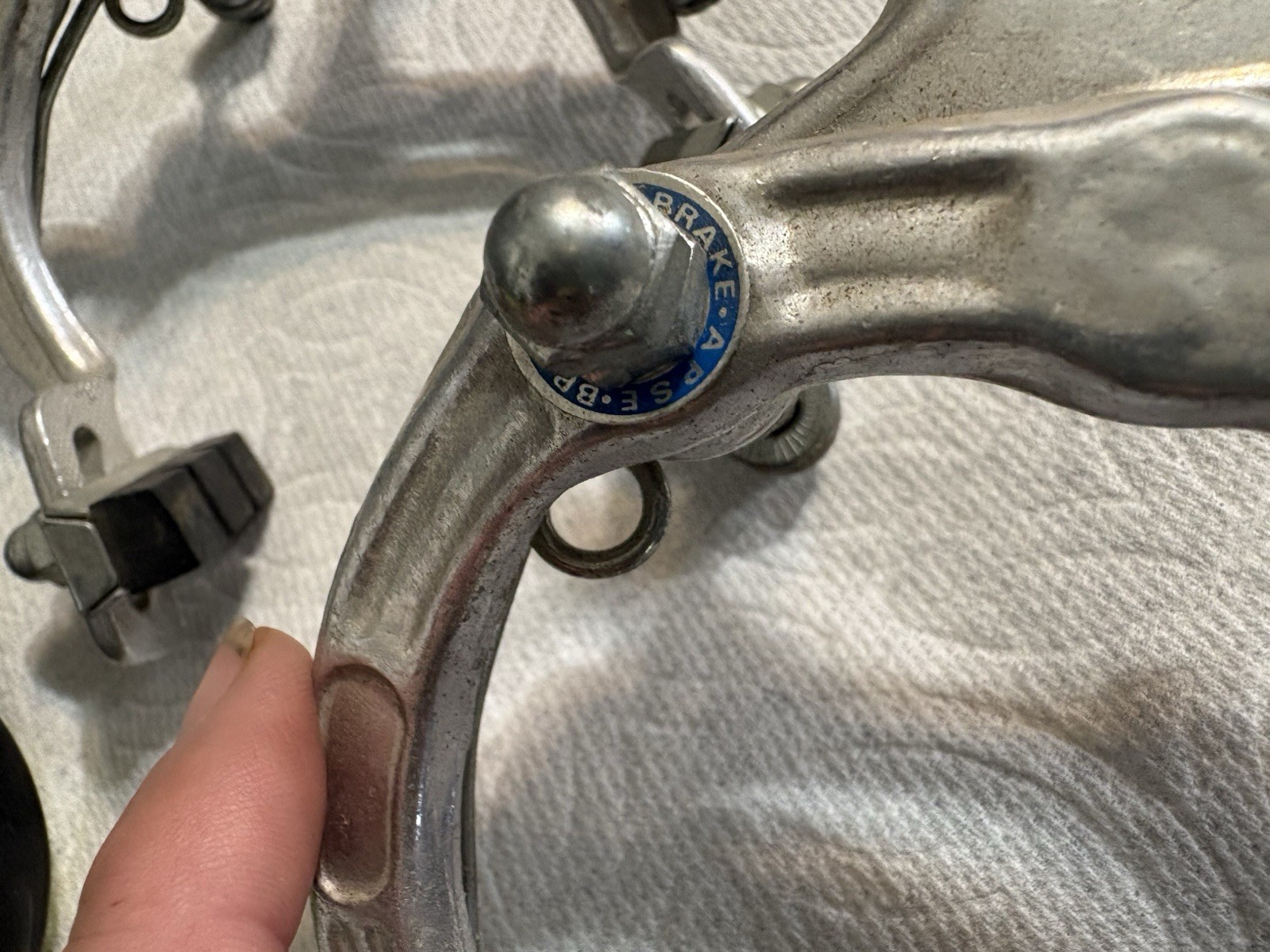 BMX 1000A Sidepull Brake Caliper PAIR Front Rear Silver used brakes APSE CHINA
