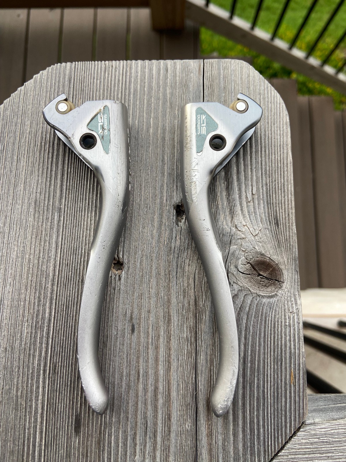 Shimano Dura-Ace BL-7402 Brake Lever Blades Pair Silver Parts Only