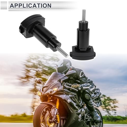 1.1″ Motorcycle Slider Frame Aluminum Alloy Plastic Wheel Fairing Black