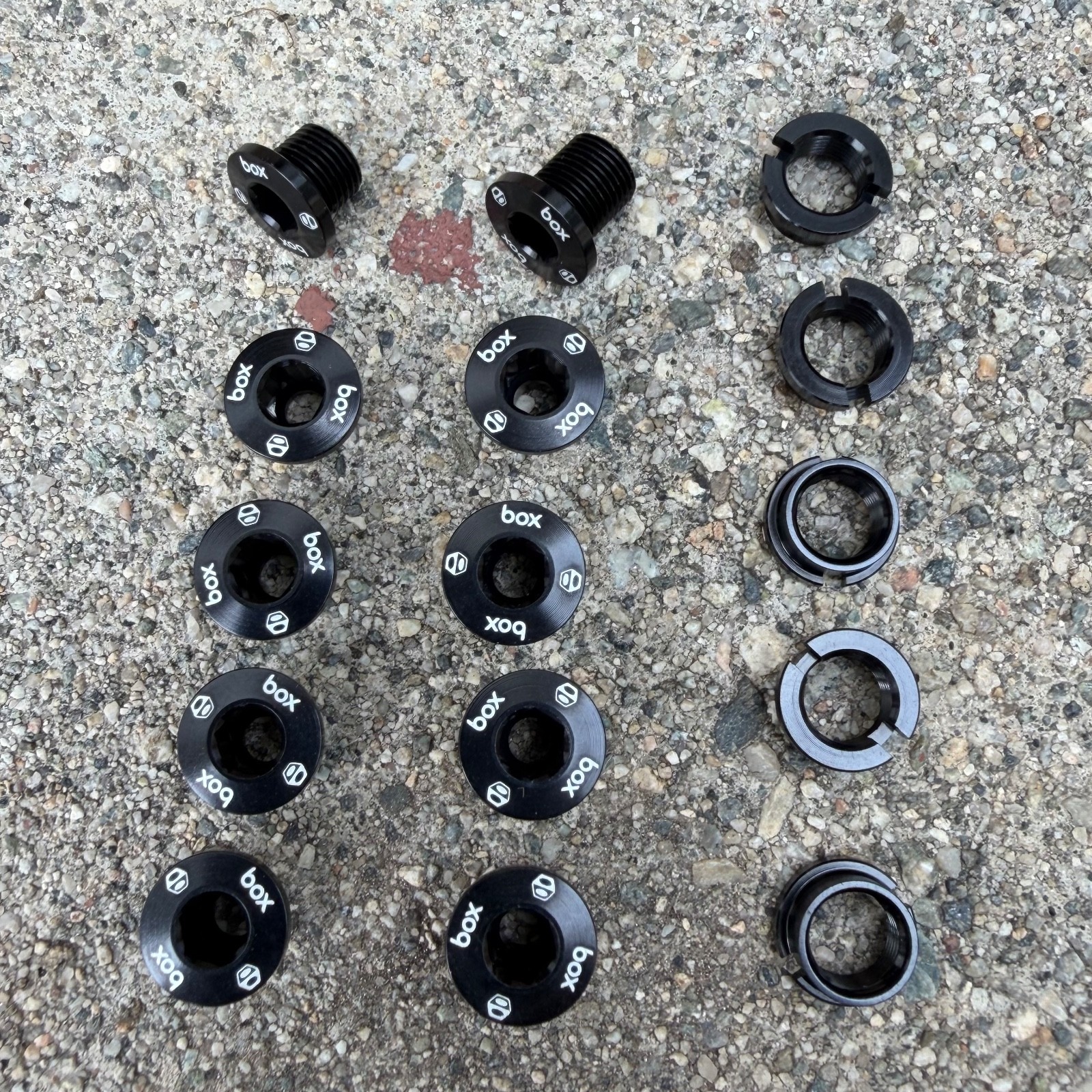 Box One 7075 Alloy Chainring Bolt Kit Bike Chain RIngs Bolts Haro Se Redline Mcs