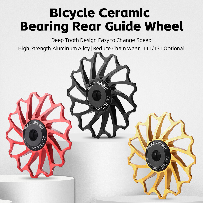 Fahrrad Jockey Rad Hintere Derailleur Keramik Lager Führer Riemenscheibe 11T/13T
