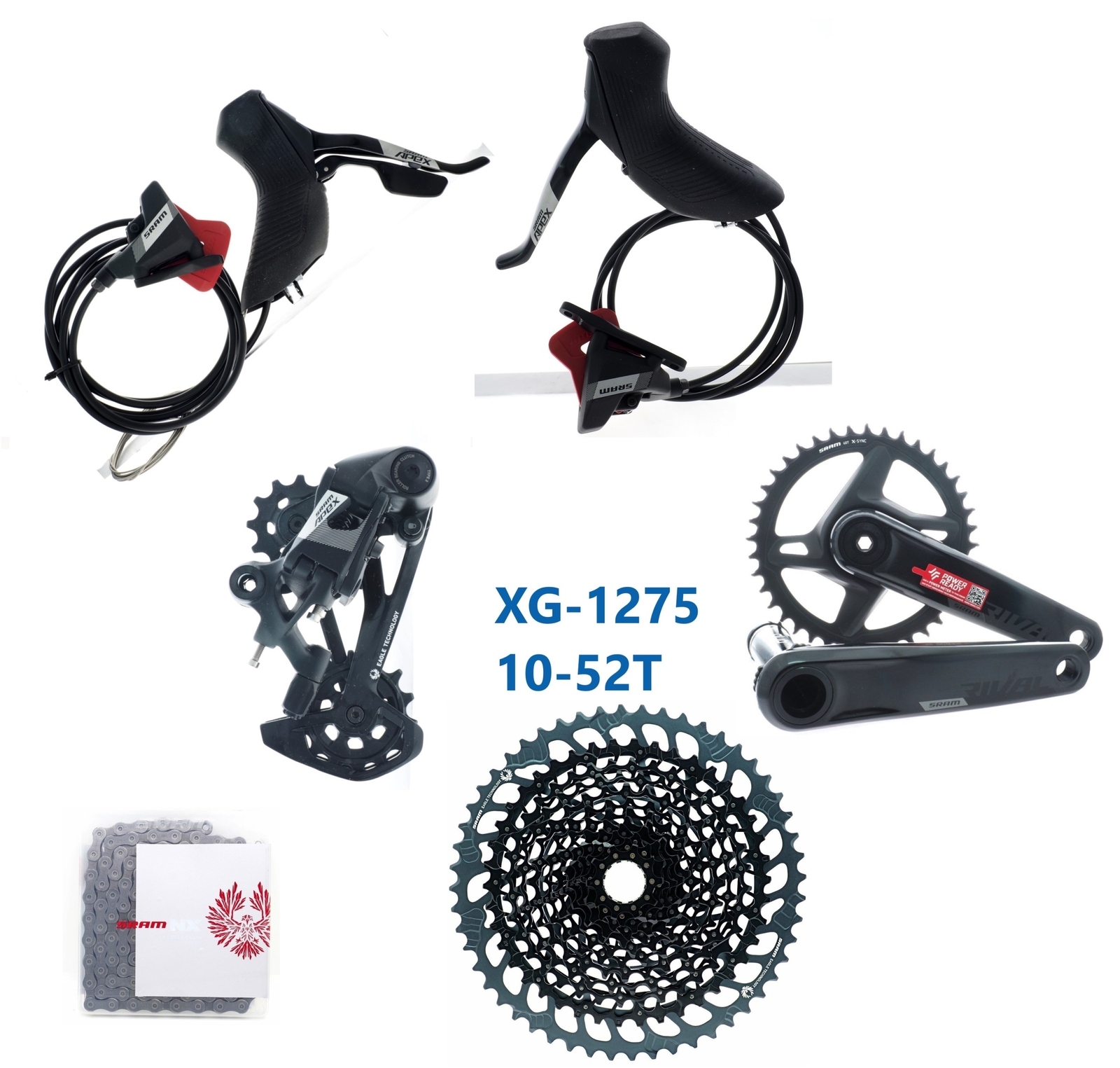 SRAM APEX 1×12 Eagle Mechanical Shifter/Rear Derailleur/CN/CS/FC Groupset READ