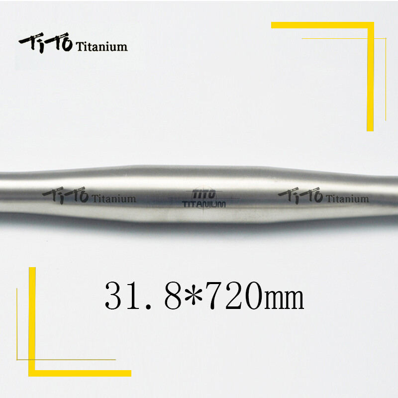 Titanium Flat Handle Bar 25.4/31.8*580-740mm-Mountain Bike/MTB Double Butted Ti