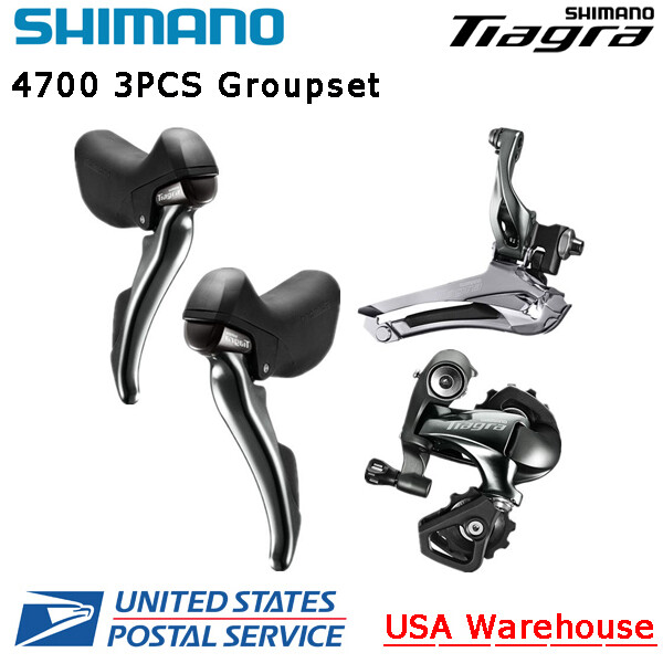 Shimano Tiagra 4700 3PCS 2×10 Groupset Front Rear Derailleur Brake Lever ROAD
