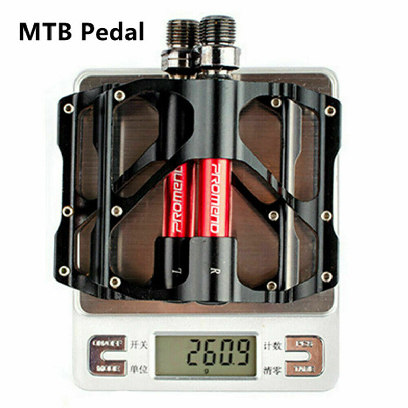3 Bearings Flat/Platform Pedals Mountain Bike 9/16″ Fit Shimano/Rockbros MTB DH